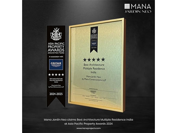 Asia Pacific Property Awards Recognizes MANA's Architectural Excellence in Jardin Neo, Bengaluru's Urban Oasis