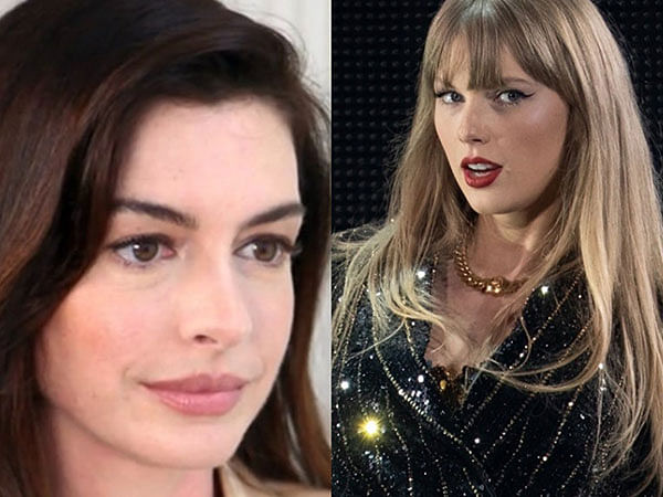 Anne Hathaway attends Taylor Swift's Eras Tour show in Germany 