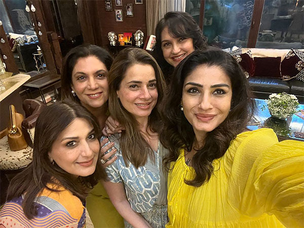 In pics: Raveena Tandon enjoys her vacation with 'Friends and Family'