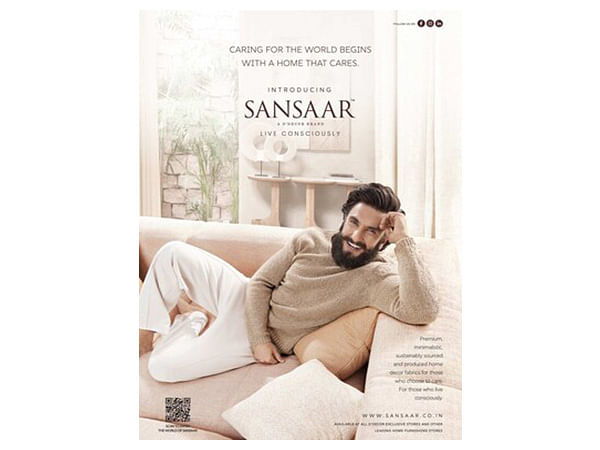 Sansaar, D'Decor's conscious fabric brand, unveils a new nationwide TVC with Brand Ambassador Ranveer Singh