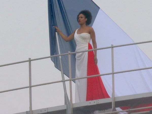 Paris Olympics opening ceremony: French mezzo-soprano Axelle Saint-Cirel performs La Marseillaise