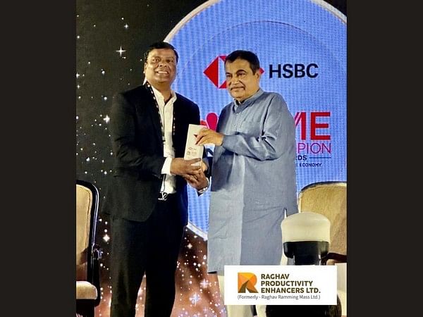 Raghav Productivity Enhancers Limited Honoured with 'SME Champion Award'