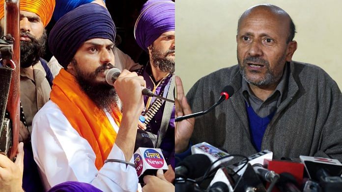 Amritpal Singh (left) and Engineer Rashid | ANI