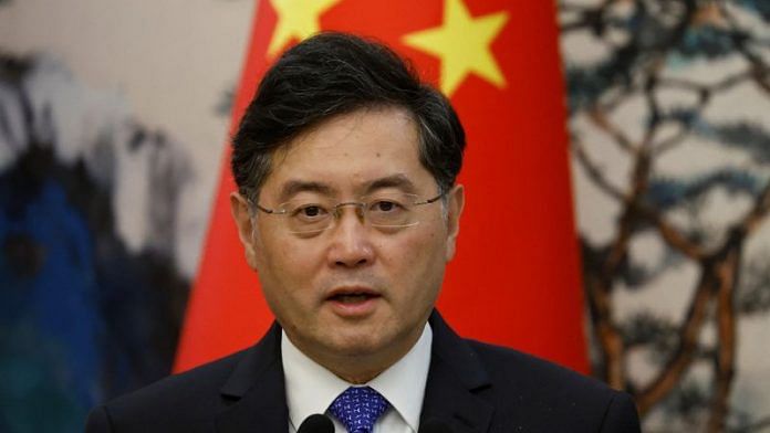 Chinese Foreign Minister Qin Gang attends a press conference after talks with his Dutch counterpart Wopke Hoekstra in Beijing, China | REUTERS/Thomas Peter/Pool/File Photo