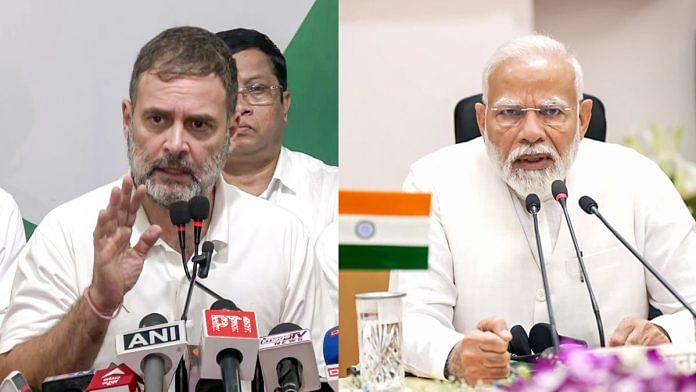 Rahul Gandhi (left), Narendra Modi (right) | ANI