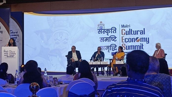 The event organised by a “socio-spiritual” group, called MaitriBodh Parivaar, was about exploring the linkages between the country’s Sanskriti and its economy | Mannat Chugh, ThePrint