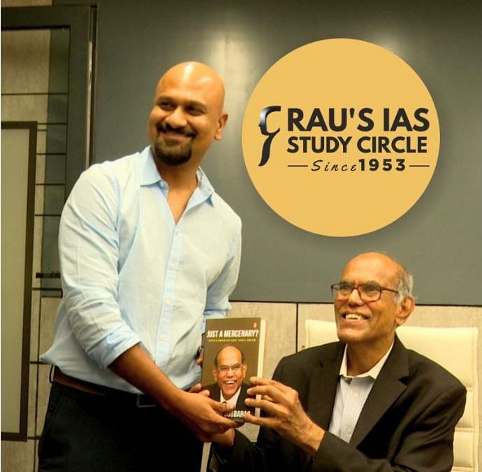 Rau's Study Circle CEO Abhishek Gupta with D Subbarao| Abhishek Gupta, LinkedIn