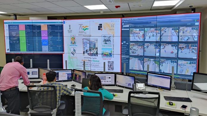 Integrated Command and Control Centres, set up by Special Purpose Vehicles, have become an integral part of governance in most smart cities | File photo: iccc.smartcities.gov.in/