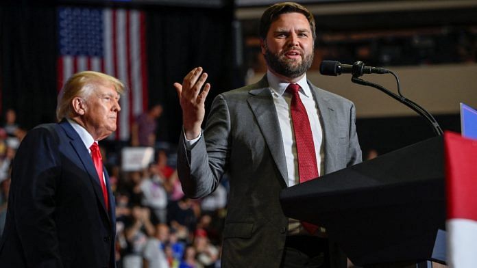 US Senate Republican candidate JD Vance speaks to the crowd at a rally held by former U.S. president Donald Trump in Youngstown, Ohio, U.S., September 17, 2022 | Reuters file photo