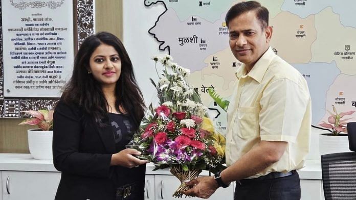Trainee IAS officer Puja Khedkar (left) | Instagram