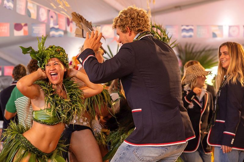 OlympicsDrums and dance open Tahiti's Olympic surfing extravaganza