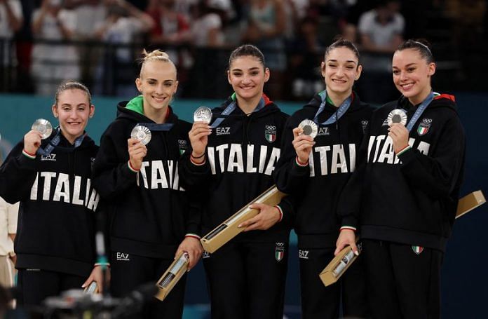 Olympics-Gymnastics-Italy and Brazil celebrate breakthrough medal ...