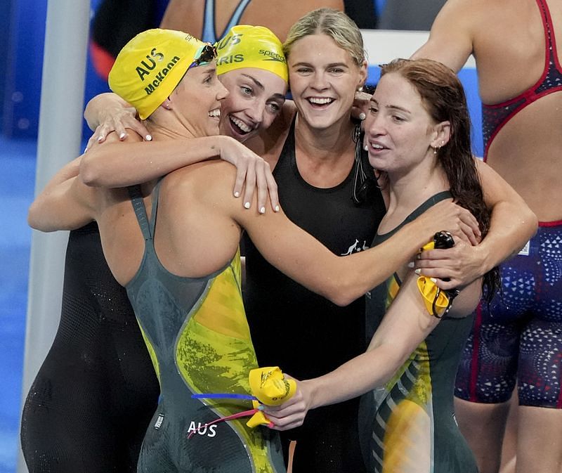 Olympics-Swimming-Australia's Jack celebrates gold after being banned ...