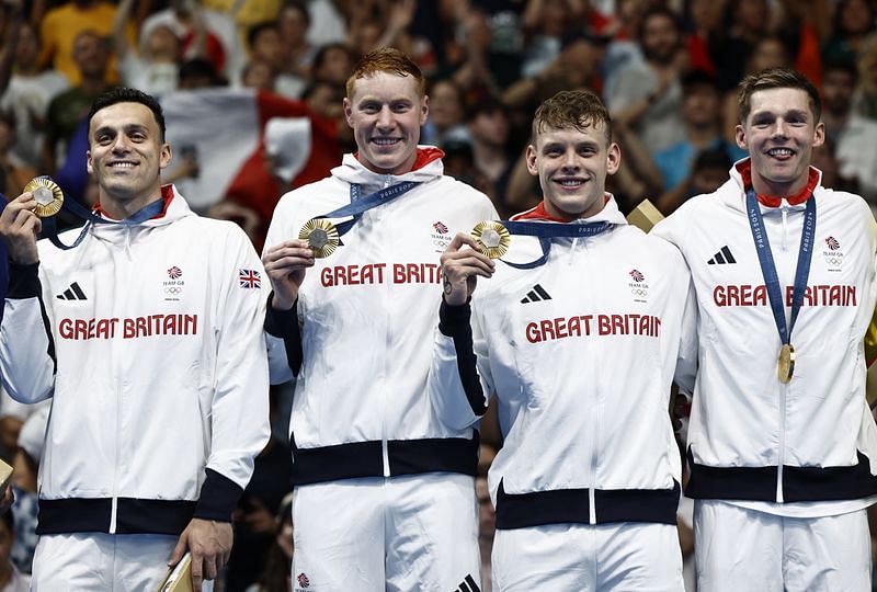 Olympics-Swimming-British 4x200 quartet do it again, but louder ...