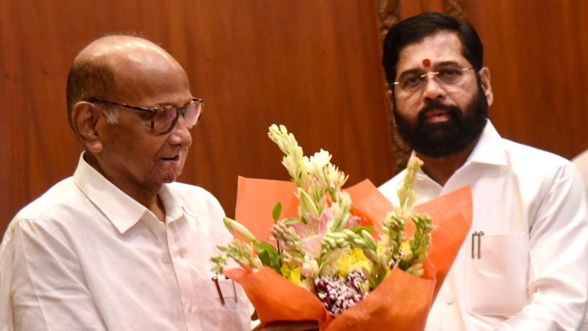 Sharad Pawar meets with Shinde to discuss Maratha quota issue