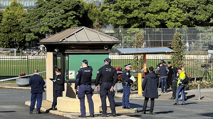 Police officers at the scene following a stabbing incident at the University of Sydney in Camperdown, Australia, 2 July 2024 | Reuters/Kirsty Needham