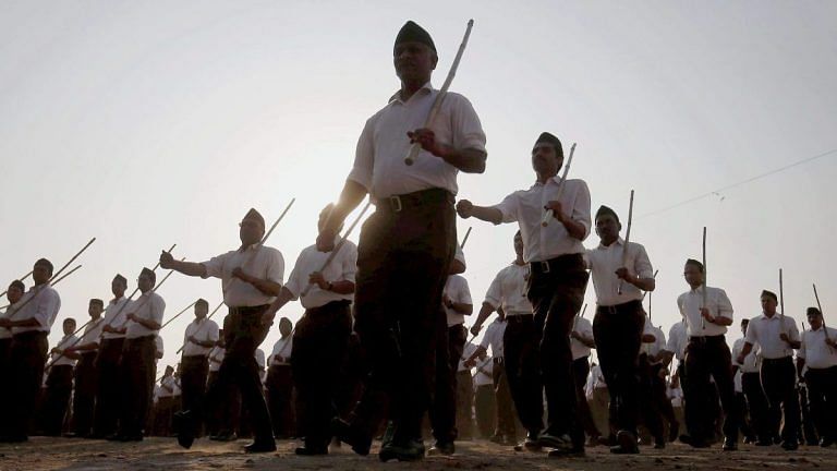 Hidden pracharaks, coded postcards, and secret meals kept the RSS alive under Emergency