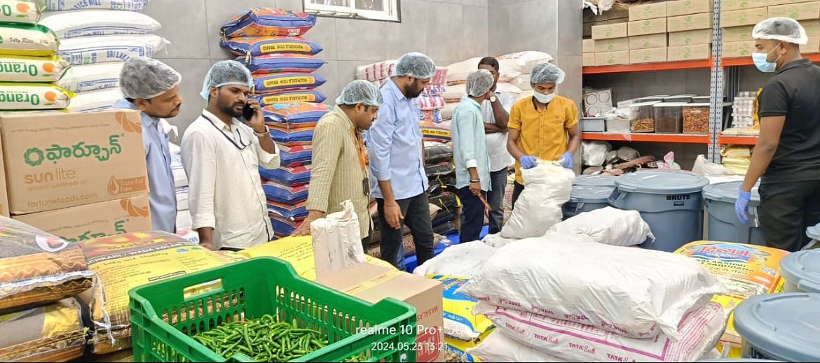 100kg urad dal, worth 16 thousand, 10kg curd, 8 litre milk, worth Rs. 700, found expired at Rameshwaram Cafe during the raid.