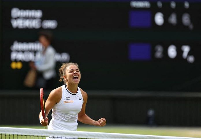 Tennis-Comeback queen Krejcikova books Wimbledon final with effervescent Paolini