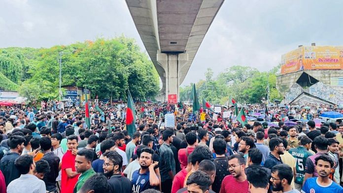 Quota protests in Dhaka, Bangladesh | Photo: Deep Halder | ThePrint