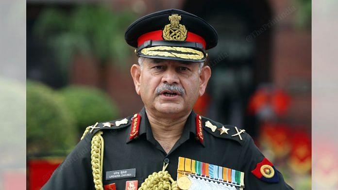 General Upendra Diwedi on Sunday took over as the 30th chief of the Indian army | Suraj Singh Bisht | ThePrint