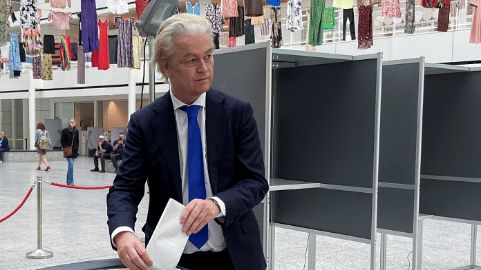 Dutch far-right leader Geert Wilders votes during an EU election in The Hague, Netherlands | Reuters/Lewis Macdonald/File Photo