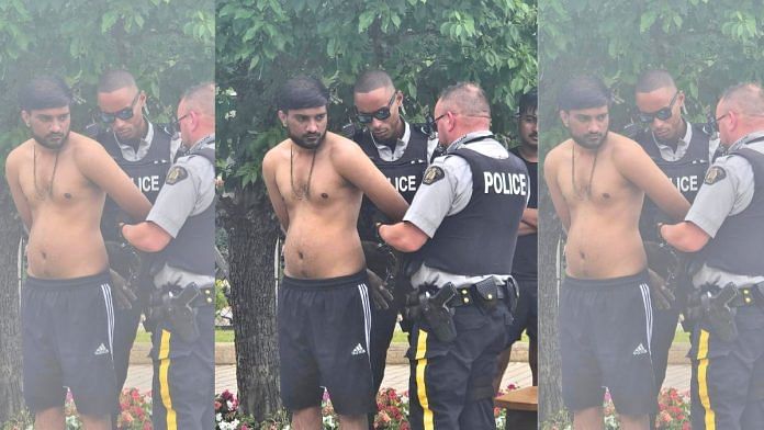 The identity of the accused has not been revealed but images of him being arrested at the water park are circulating the internet | Photo: Facebook/Alicia Hill