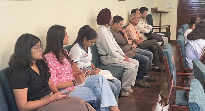 Attendees at Milisa Srivastava’s talk on Heritage Nationalism at the Prime Minister Museum & Library (PMML) | Triya Gulati, ThePrint