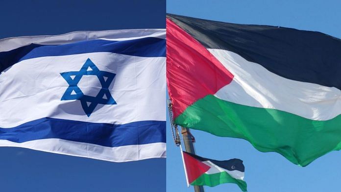 Flags of Israel and Palestine | Representational Image/Wikimedia Commons