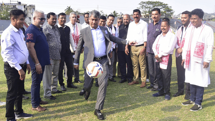 Former national goalkeeper Kalyan Chaubey is the first ex-player to hold the top office of India’s football governing body AIFF | X/@kalyanchaubey