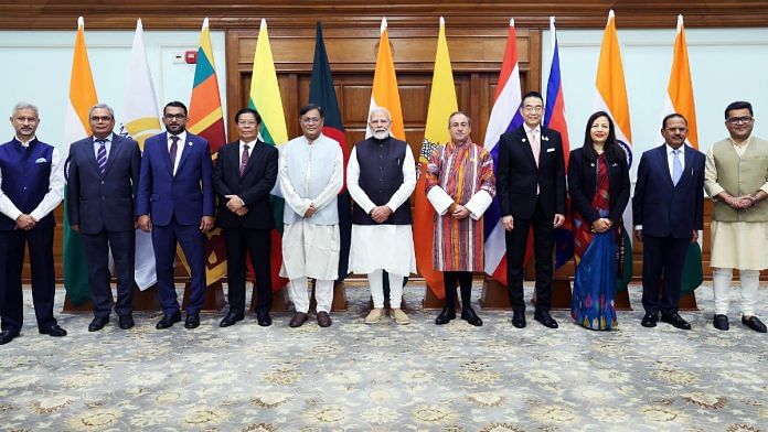 File photo of PM Narendra Modi with BIMSTEC foreign ministers | Representational image | ANI