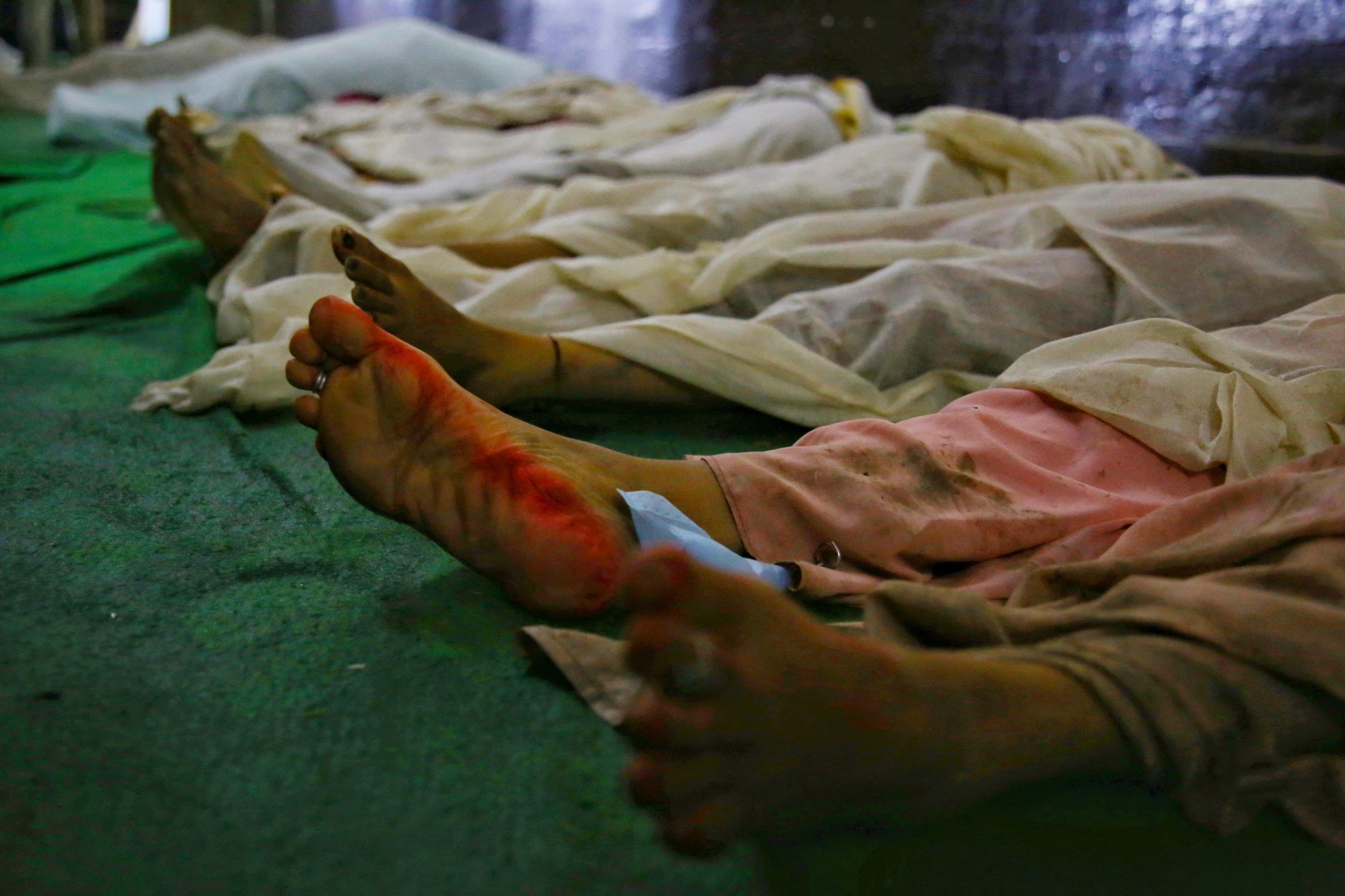 Deceased stampede victims at the hospital | Manisha Mondel | ThePrint