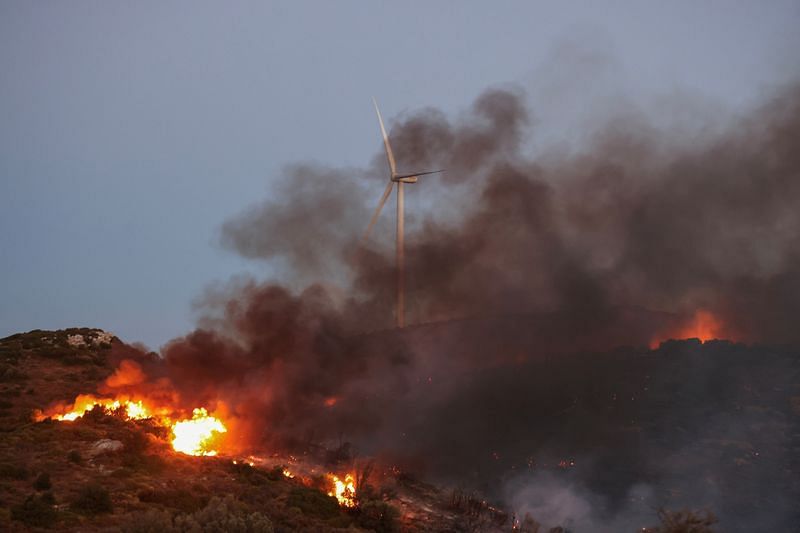 Wildfires rage in Greece and Balkans after weeks of scorching weather