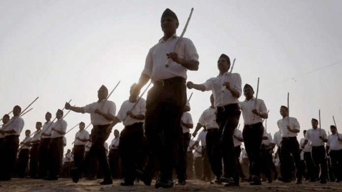 Rashtriya Swayamsevak Sangh (RSS) volunteers | Photo: PTI