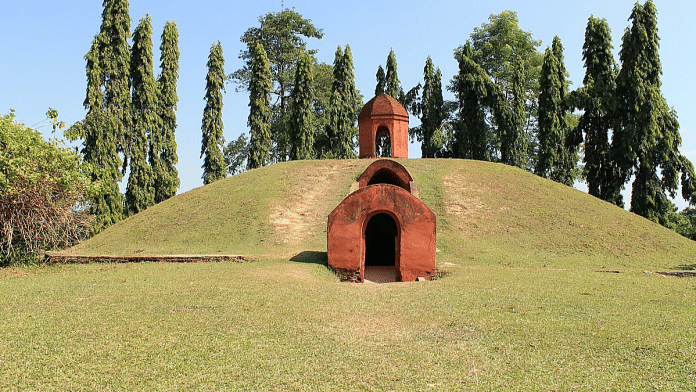 Charaideo Moidam of Ahom kings at Charaideo, Assam. | Wikipedia Commons