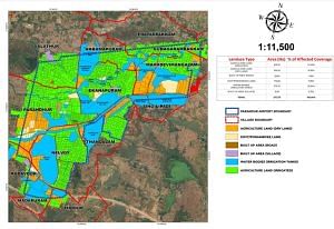 A plan of the new Chennai airport set to come up in Parandur | TIDCO