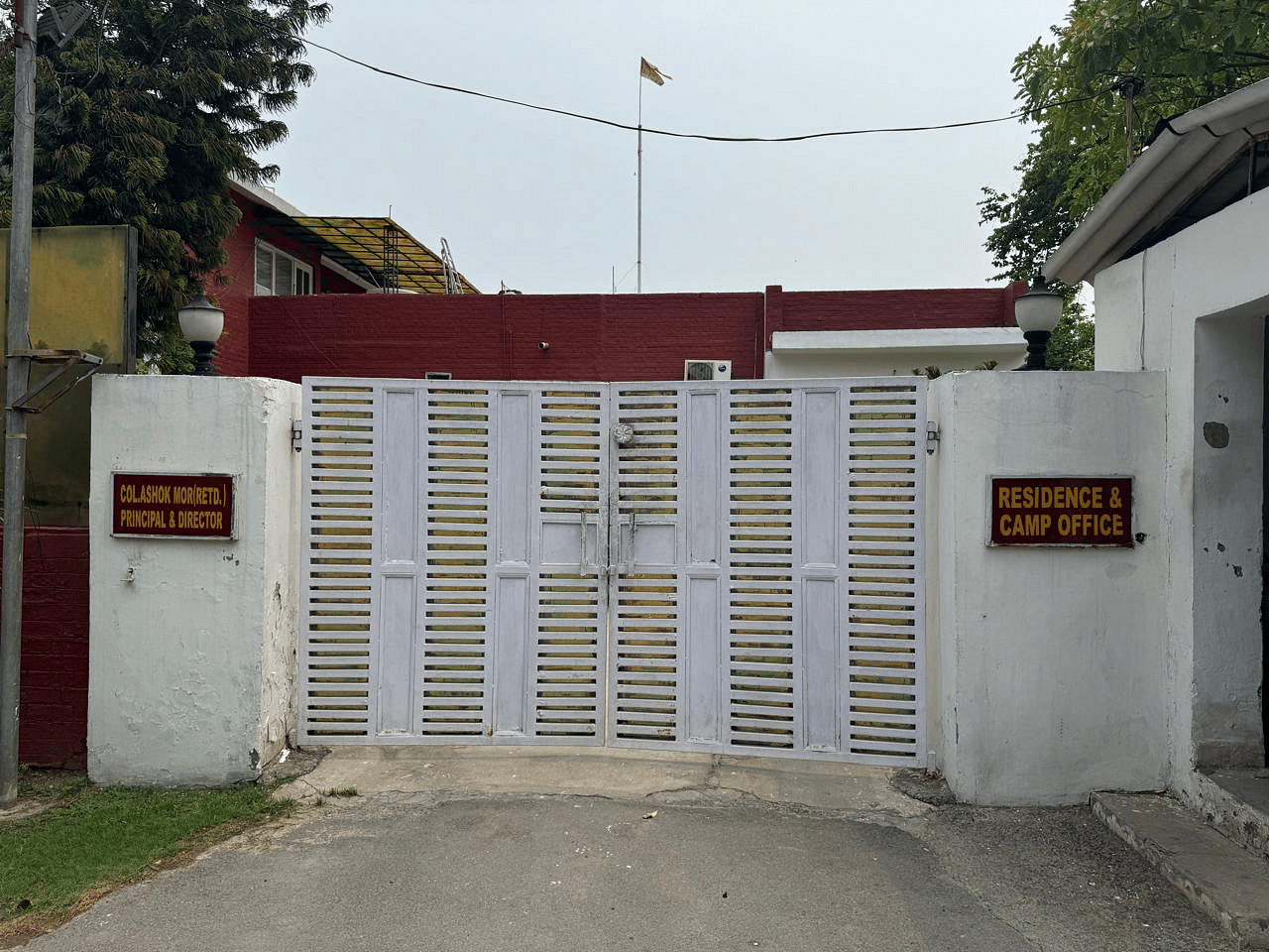 Residential accommodation within the school of former Principal Colonel Ashok Mor