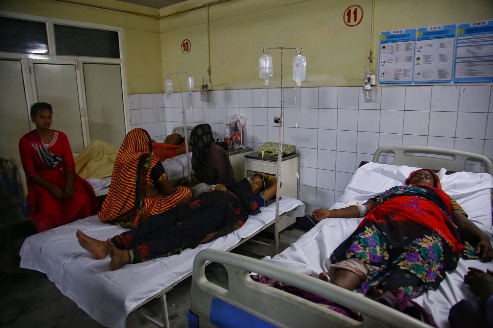 Injured attendees undergoing treatment at Hathras’ Bagla Hospital | Manisha Mondal | ThePrint