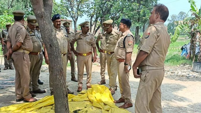 A team of Hathigawa police reaches the village and finds the woman's hair at the spot | By Special Arrangement | ThePrint