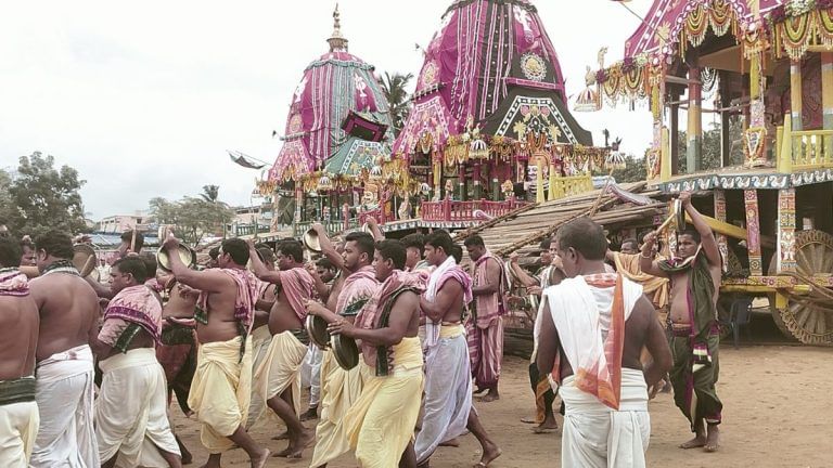 Rath yatra begins grand journey back to Jagannath from Gundicha temple, flanked by devotees, dancers