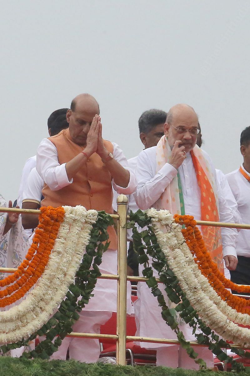 Defence Minister Rajnath Singh and Home Minister Amit Shah were also present at Red Fort | Praveen Jain | ThePrint