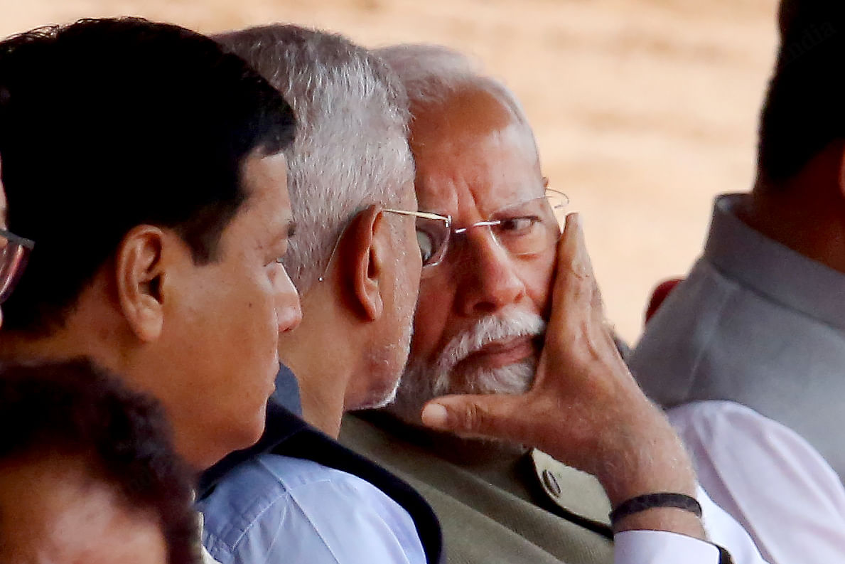 Modi with Jaishankar at ceremonial reception for Vietnamese PM | Praveen Jain | ThePrint