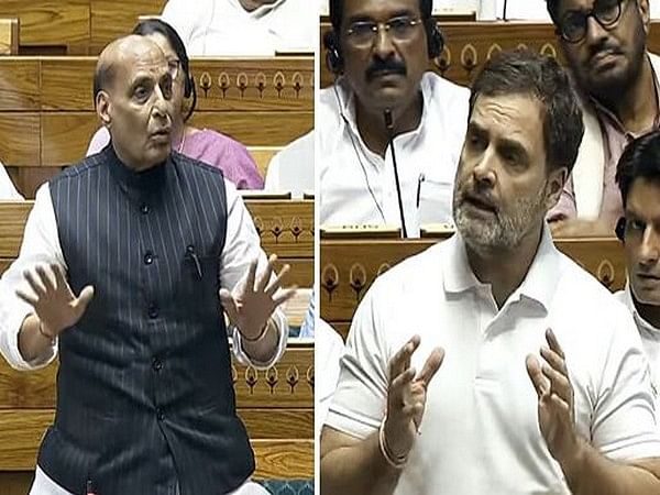 LoP Rahul Gandhi asks about Ukraine, Gaza situation to Rajnath Singh in customary meeting