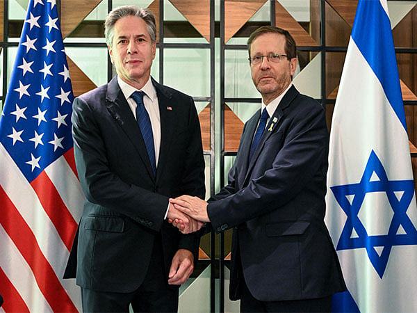 Israel President Herzog meets with US Secretary Blinken