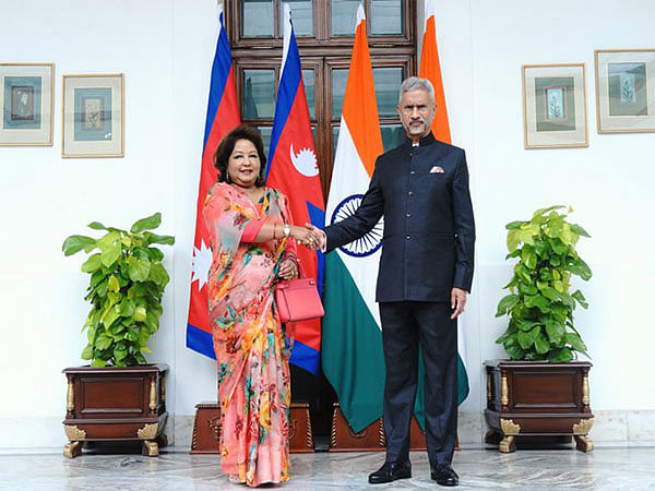 EAM Jaishankar welcomes Nepal counterpart Arzu Rana Deuba on India visit