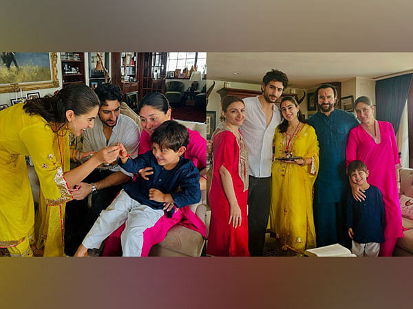 Raksha Bandhan 2024: Sara Ali Khan ties Rakhi to Ibrahim, Jeh; misses Taimur, Inaaya