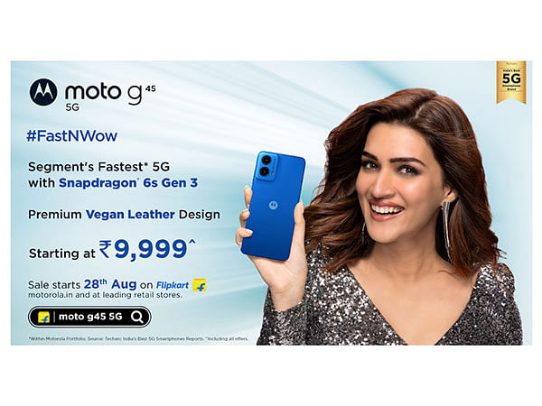 Motorola Launches moto g45 5G - the Segment's Fastest* 5G Smartphone Powered by Snapdragon® 6s Gen 3 Processor at Just Rs 9,999#