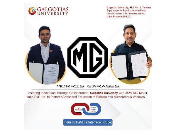 JSW MG Motor India Joins Hands with Galgotias University to Nurture Engineering Talent