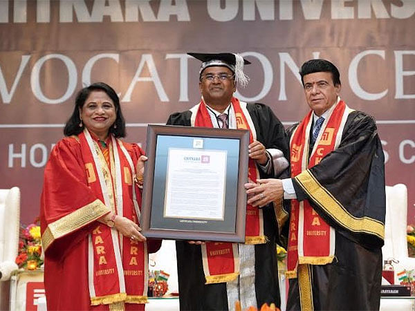 Chitkara University Confers Raj P Narayanam, Chairman of Zaggle, with Honorary Doctorate for Contributions to FinTech and Entrepreneurship