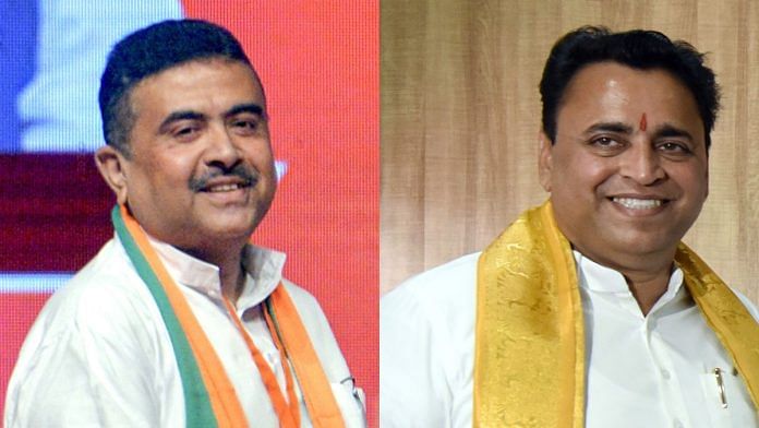 BJP leaders Suvendu Adhikari and Sunil Deodhar | ANI